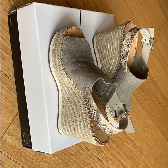 Dolce Vita Suede Espadrille Slingback Platforms - Picture 2 of 5